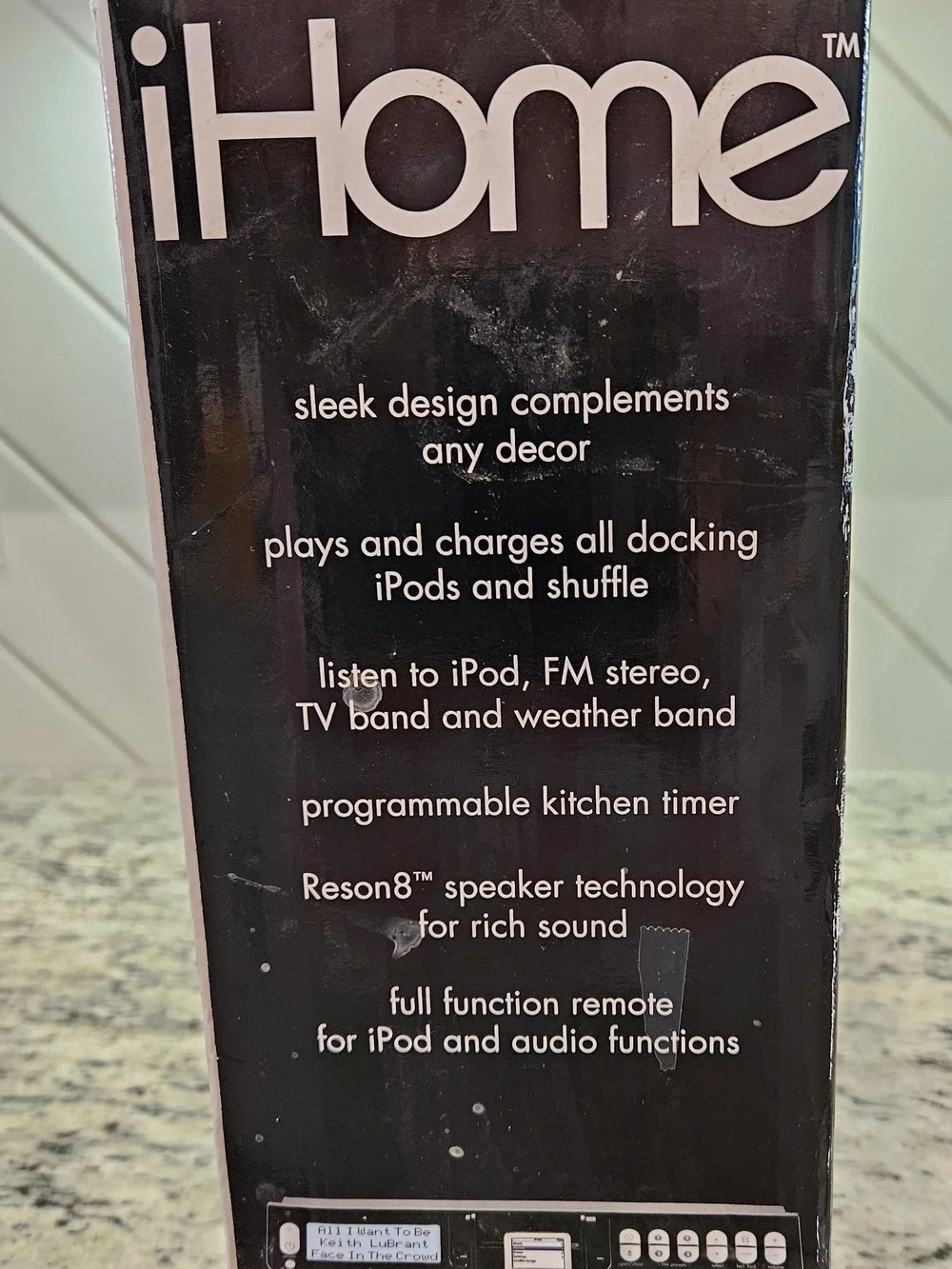 iHome iH46B Under Cabinet iPod Kitchen System Black Perfect for Home or RVs